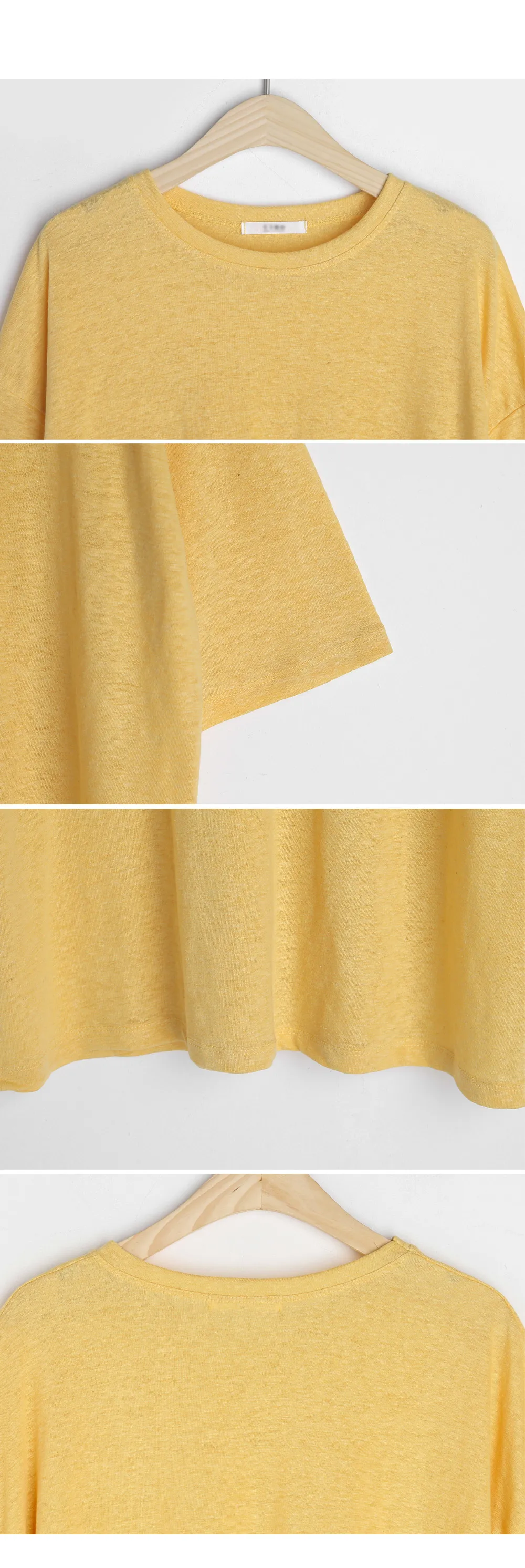 リネンブレンドハーフスリーブTシャツ・全6色 | DHOLIC PLUS | 詳細画像9