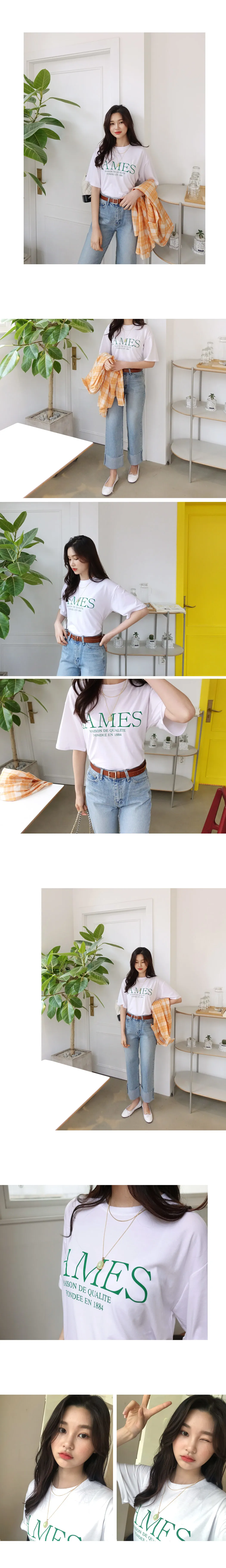 JAMESレタリングTシャツ・全4色 | DHOLIC | 詳細画像2