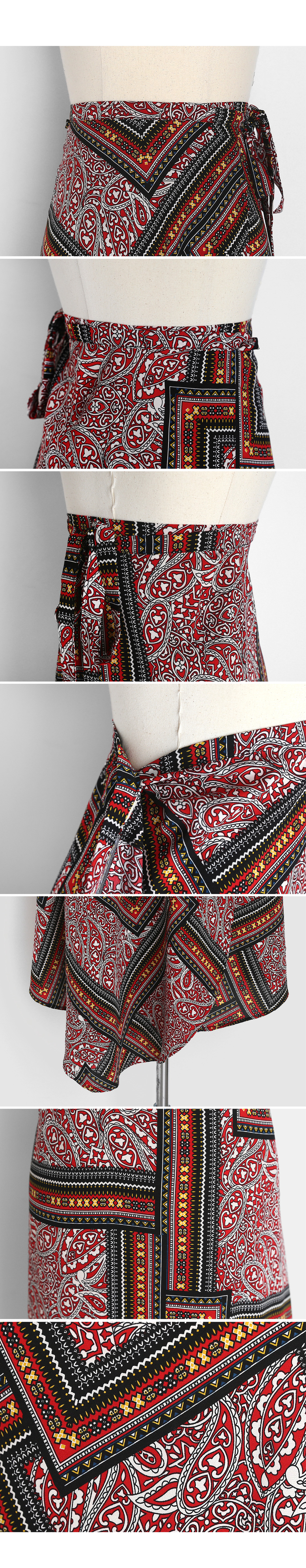 スクエアパターンラップスカート・全2色 | DHOLIC | 詳細画像10