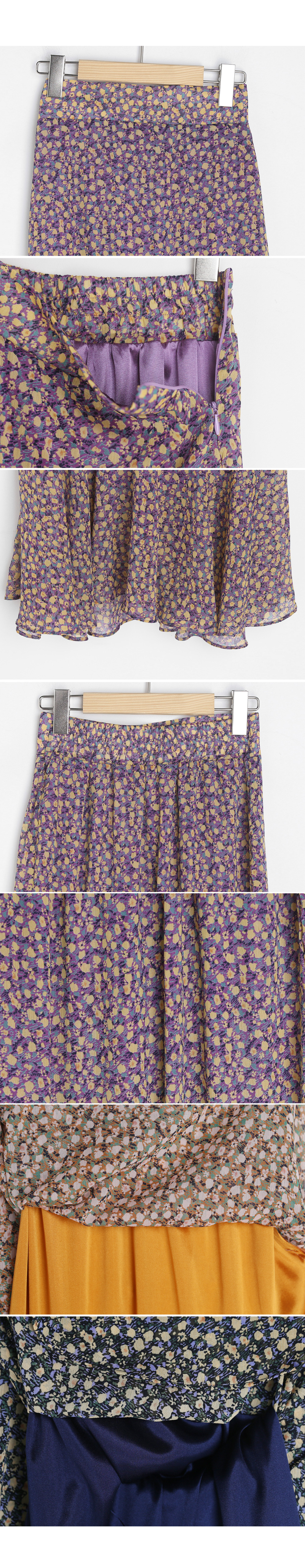 ラッフルヘム小花柄スカート・全3色 | DHOLIC | 詳細画像8