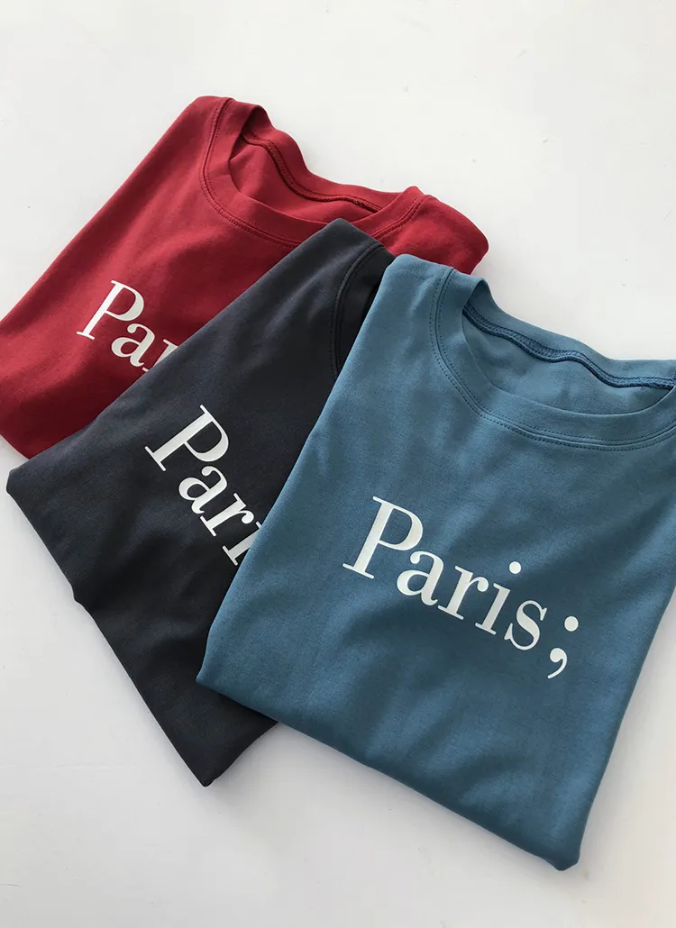 Paris;半袖Tシャツ・全4色 | DHOLIC | 詳細画像1