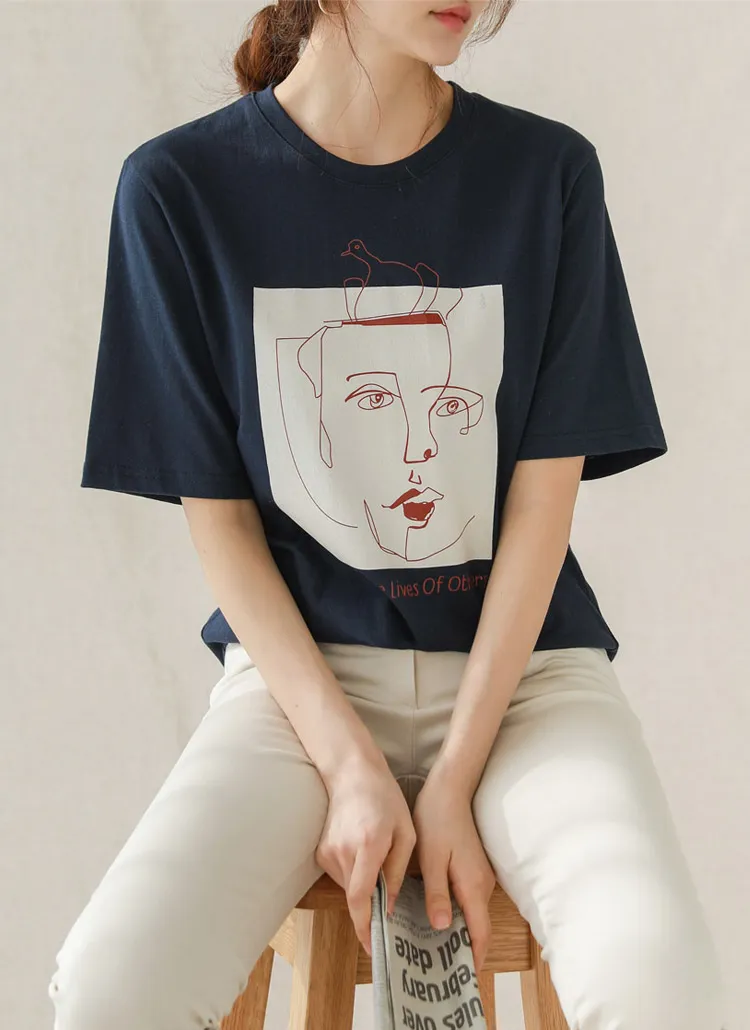 ドローデザインプリントTシャツ | chichera | 詳細画像1