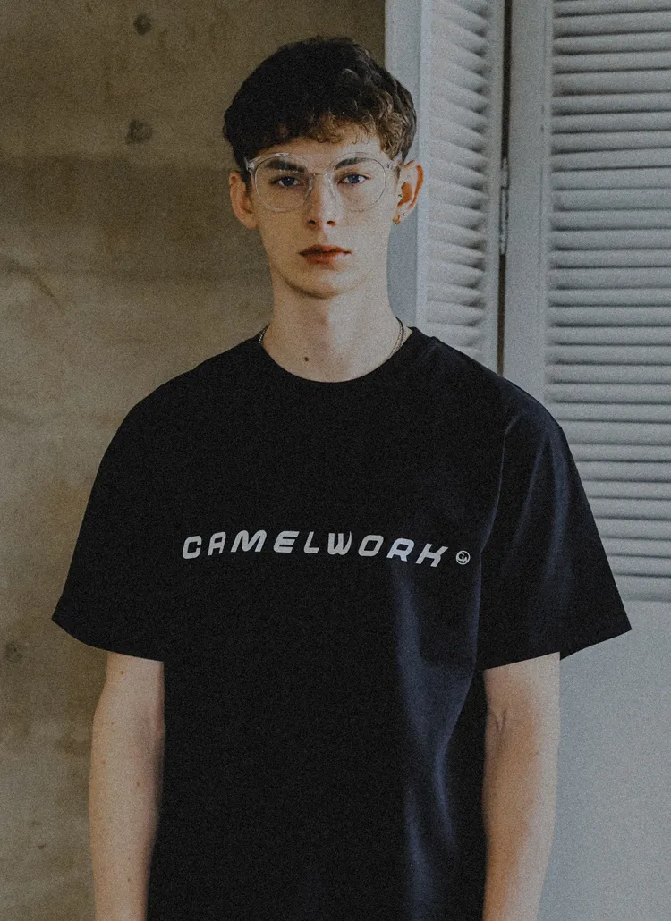CAMELWORKロゴハーフTシャツ(ブラック) | 詳細画像1
