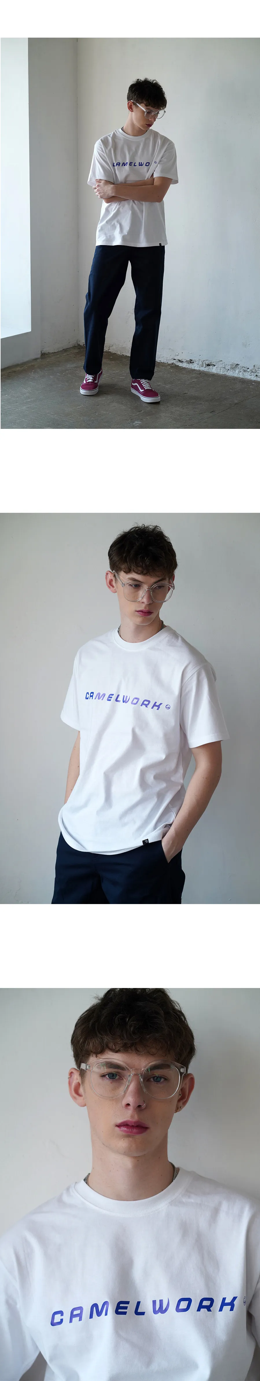 CAMELWORKロゴハーフTシャツ(ホワイト) | 詳細画像3