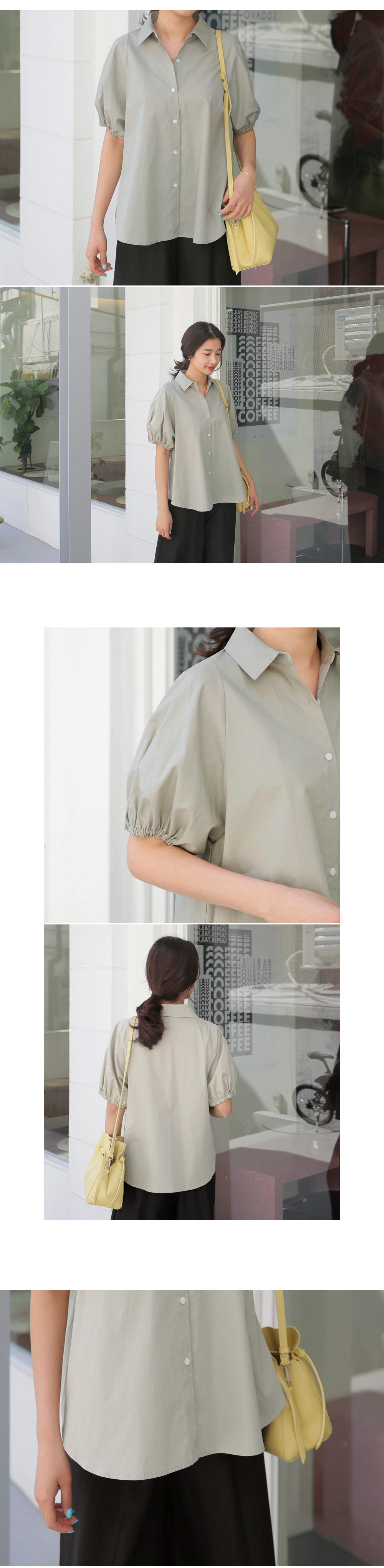 パフスリーブフレアシャツ・全2色 | DHOLIC PLUS | 詳細画像5