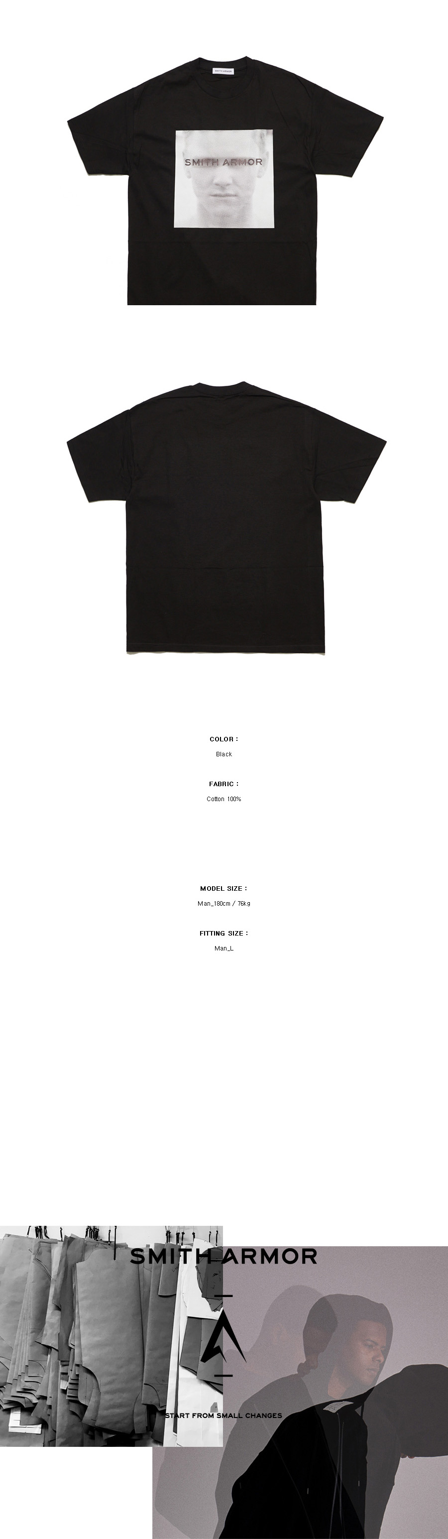 イントロプリントTシャツ(ブラック) | 詳細画像5