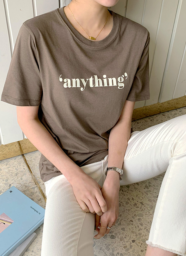 Anythingモダール混Tシャツ | mayblue | 詳細画像1