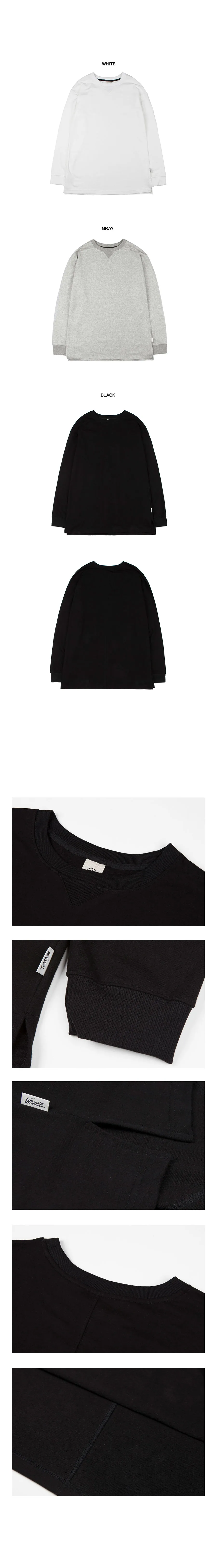 ルーズフィットリブスリーブロングTシャツ(ブラック) | 詳細画像6