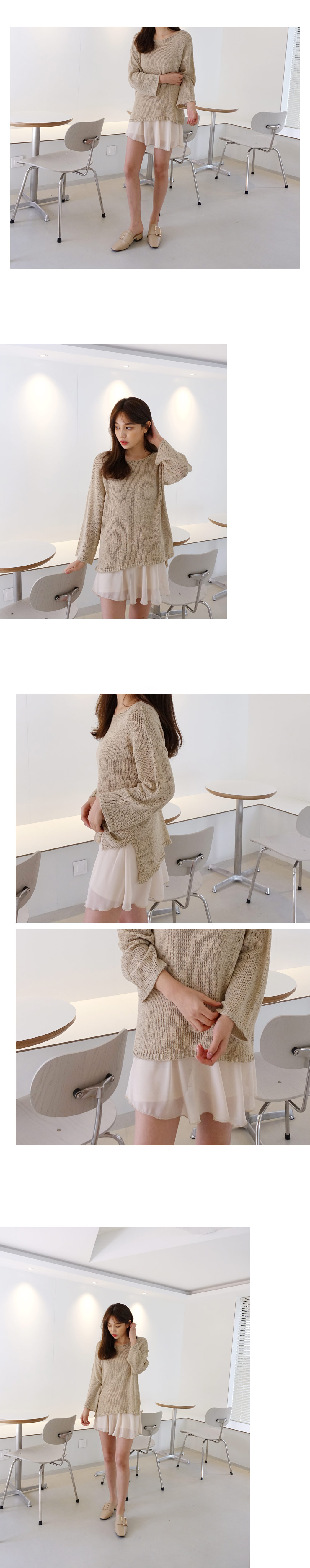 シフォンインナースカートパンツ・全3色 | DHOLIC | 詳細画像3
