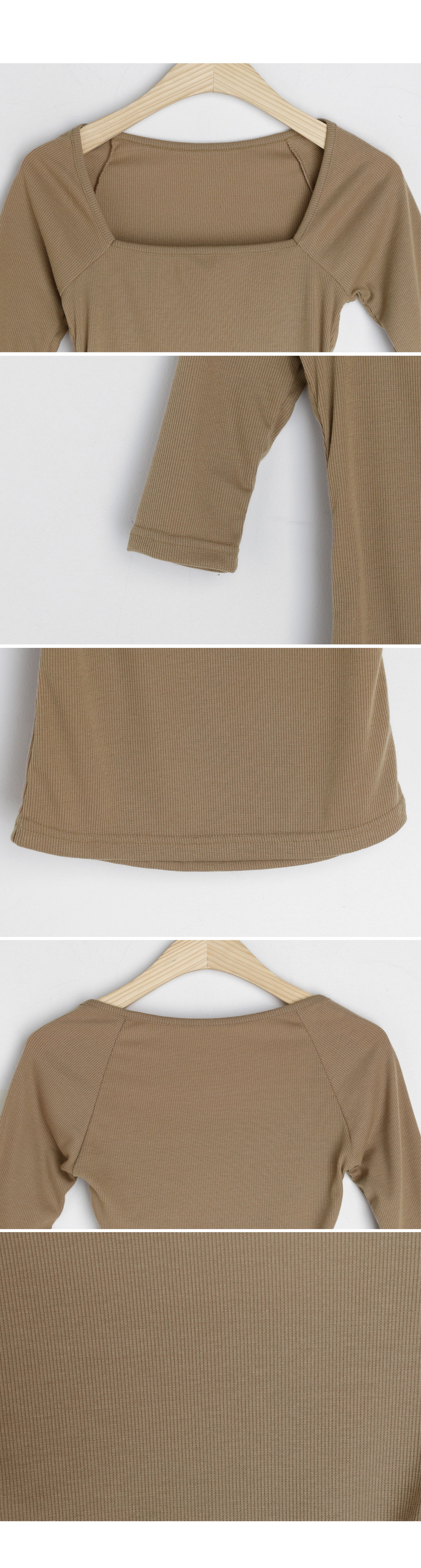 スクエアネックラグランスリーブTシャツ・全3色 | DHOLIC | 詳細画像7