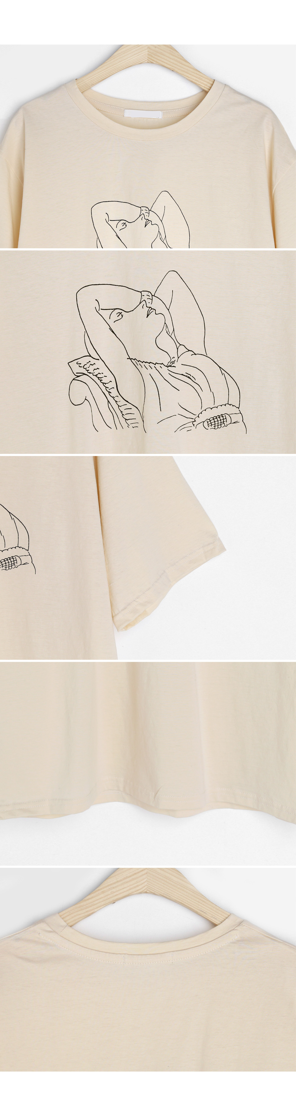 ドローイングプリントTシャツ・全4色 | DHOLIC | 詳細画像8