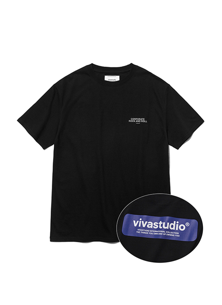 vivastudioボックスロゴTシャツ(ブラック) | 詳細画像1