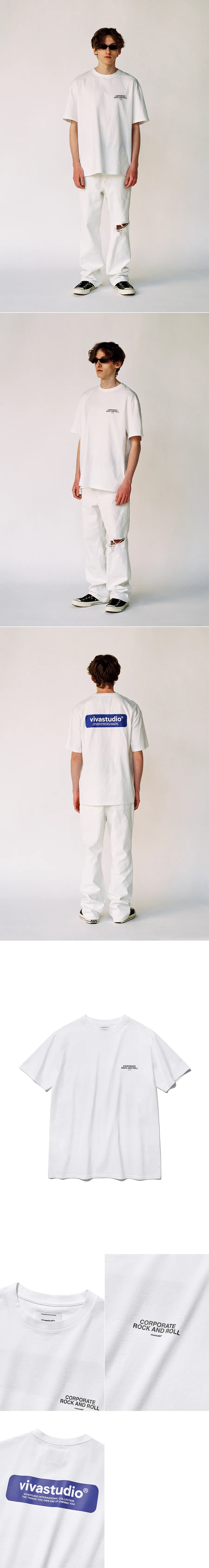 vivastudioボックスロゴTシャツ(ホワイト) | 詳細画像2