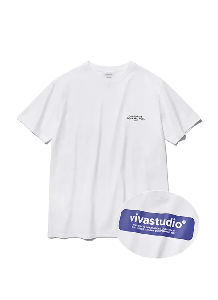vivastudioボックスロゴTシャツ(ホワイト) | 詳細画像1