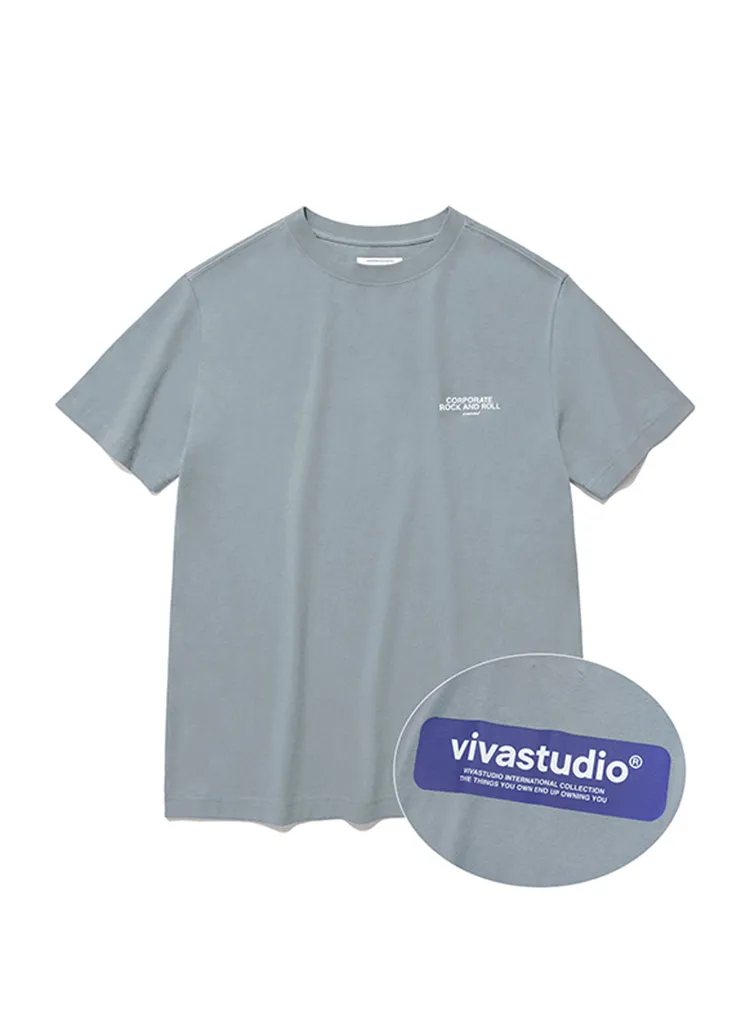 vivastudioボックスロゴTシャツ(クールグレー) | 詳細画像1