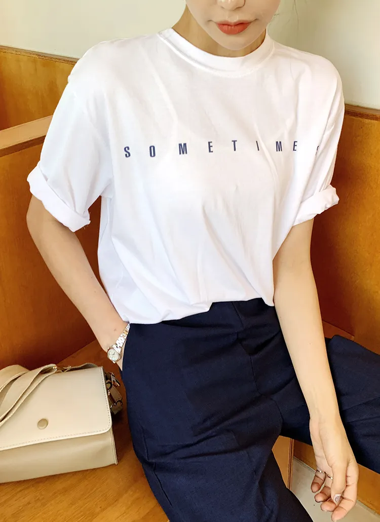 SOMETIMES半袖Tシャツ・全4色 | DHOLIC | 詳細画像1