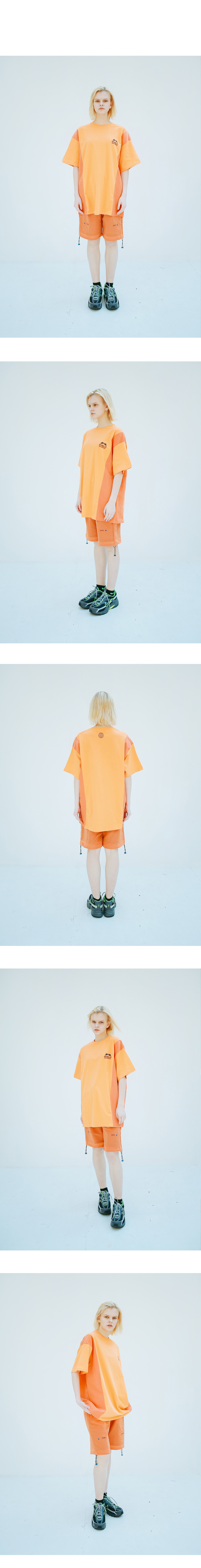 ナイロンブロックTシャツ(オレンジ) | 詳細画像3