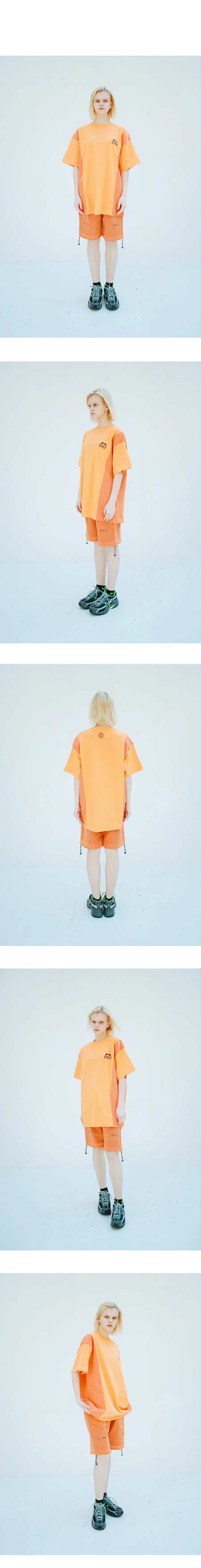 ナイロンブロックTシャツ(オレンジ) | 詳細画像3