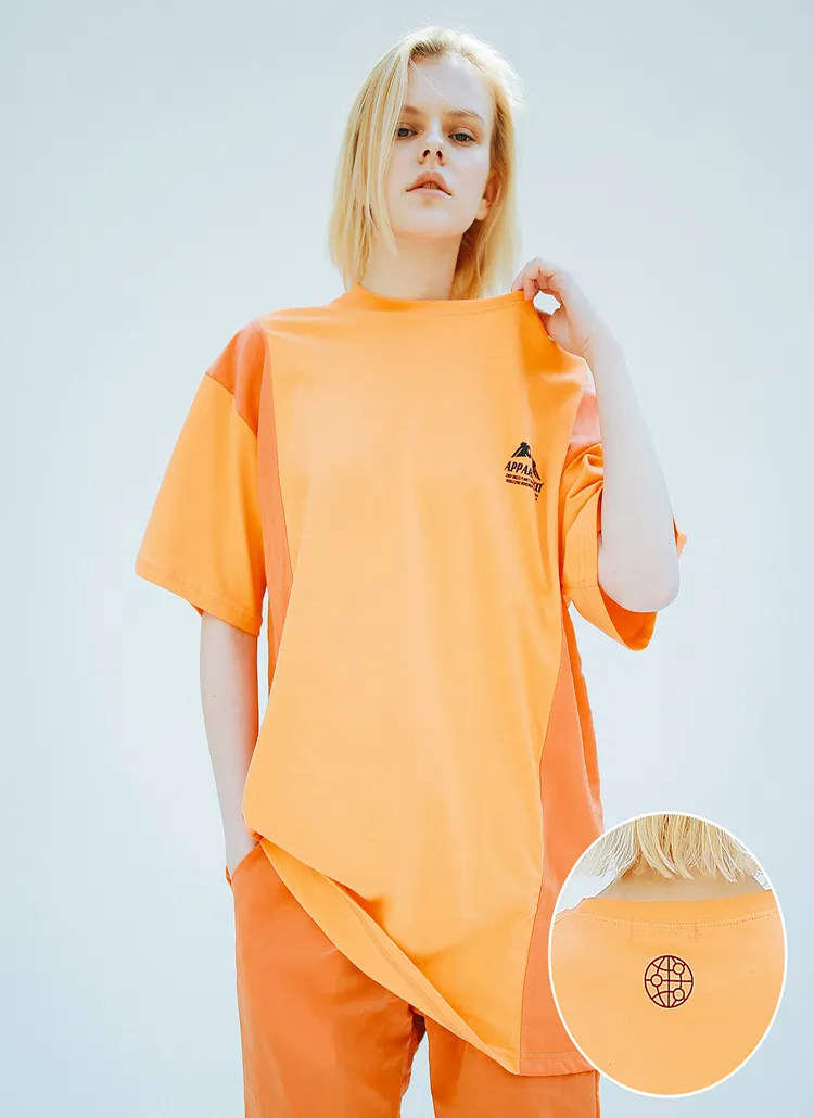 ナイロンブロックTシャツ(オレンジ) | 詳細画像1