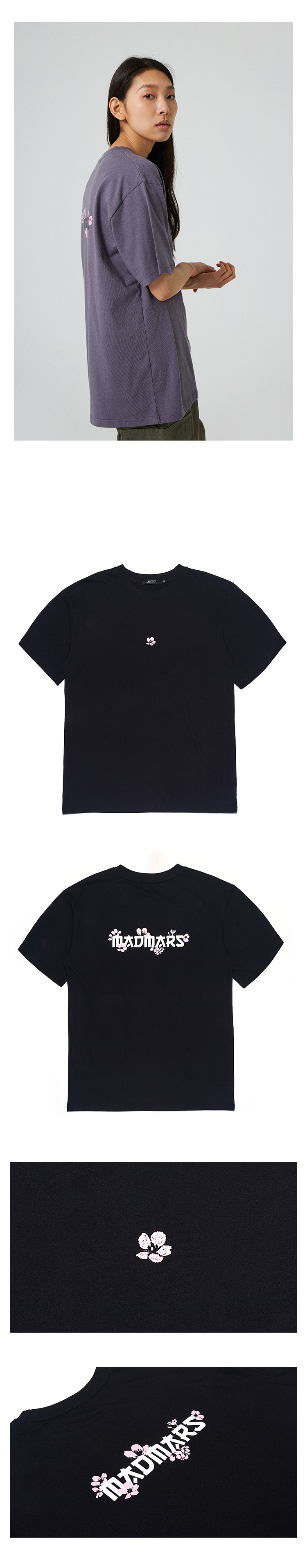 チェリーブロッサム半袖Tシャツ(ブラック) | 詳細画像5