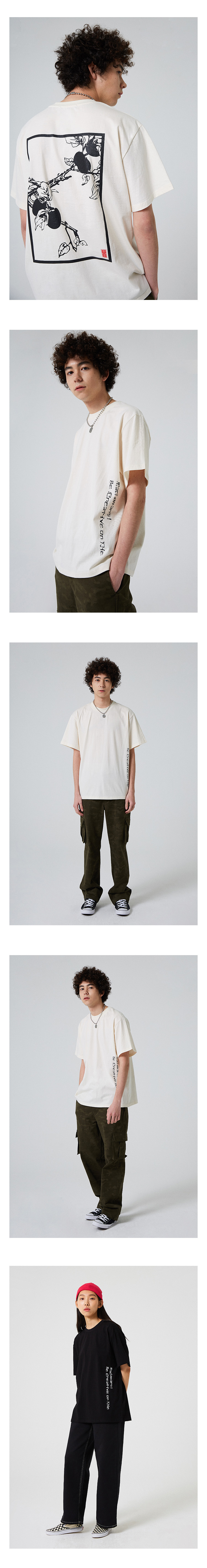 PERSIMMON半袖Tシャツ(ホワイト) | 詳細画像3