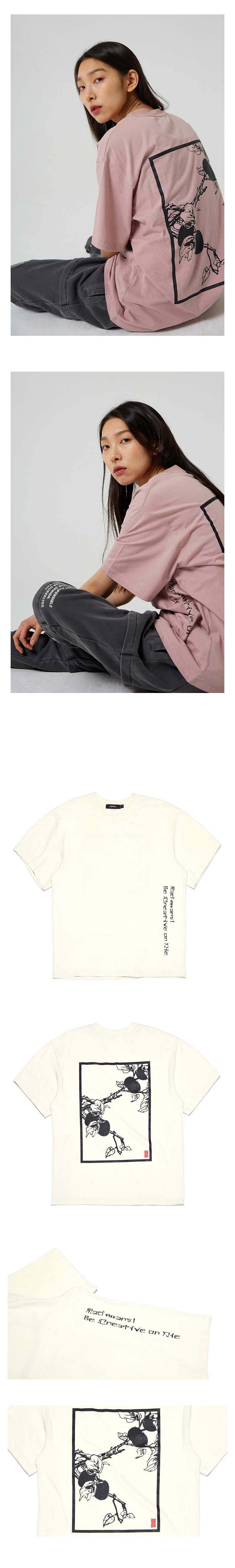 PERSIMMON半袖Tシャツ(ホワイト) | 詳細画像5