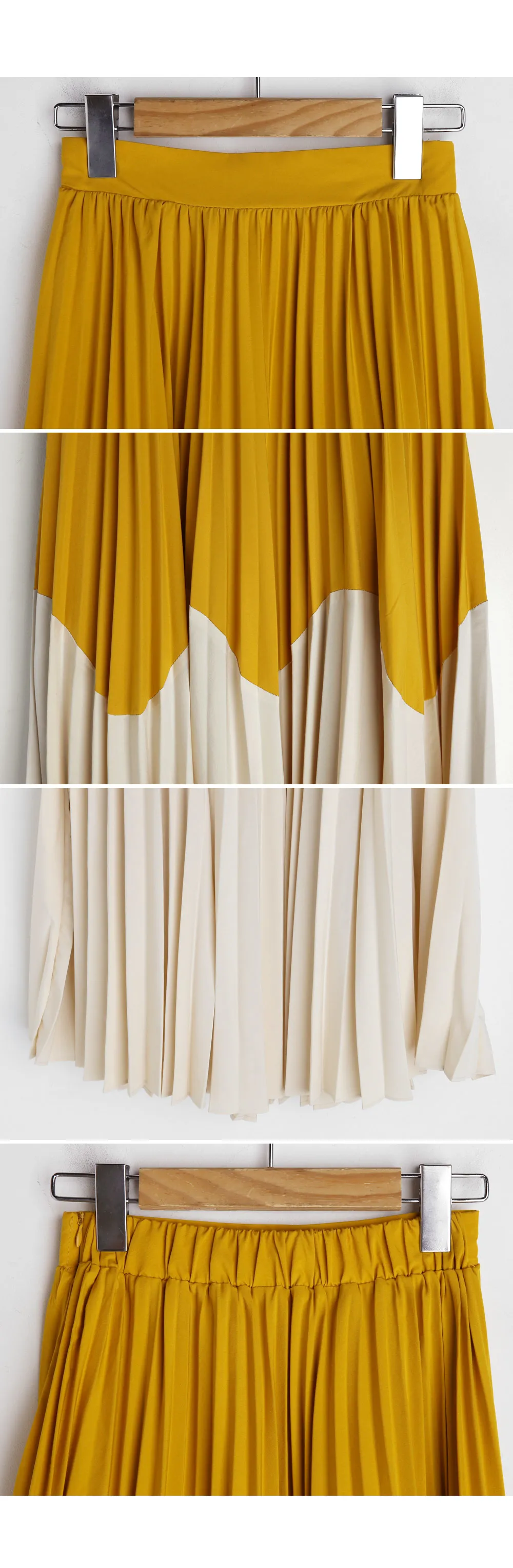 ウェーブバイカラープリーツスカート・全2色 | DHOLIC PLUS | 詳細画像7