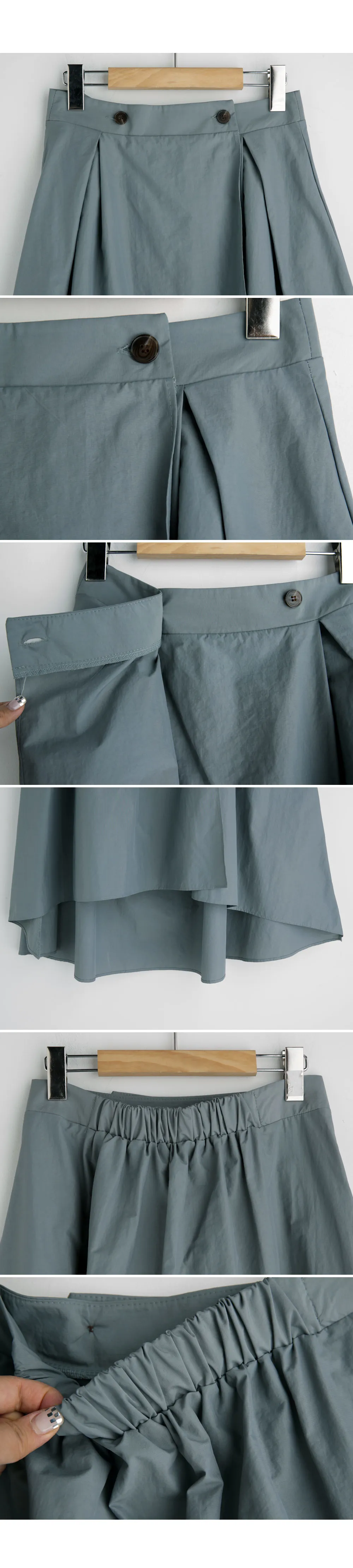 アンバランスボタンラップスカート・全2色 | DHOLIC PLUS | 詳細画像10