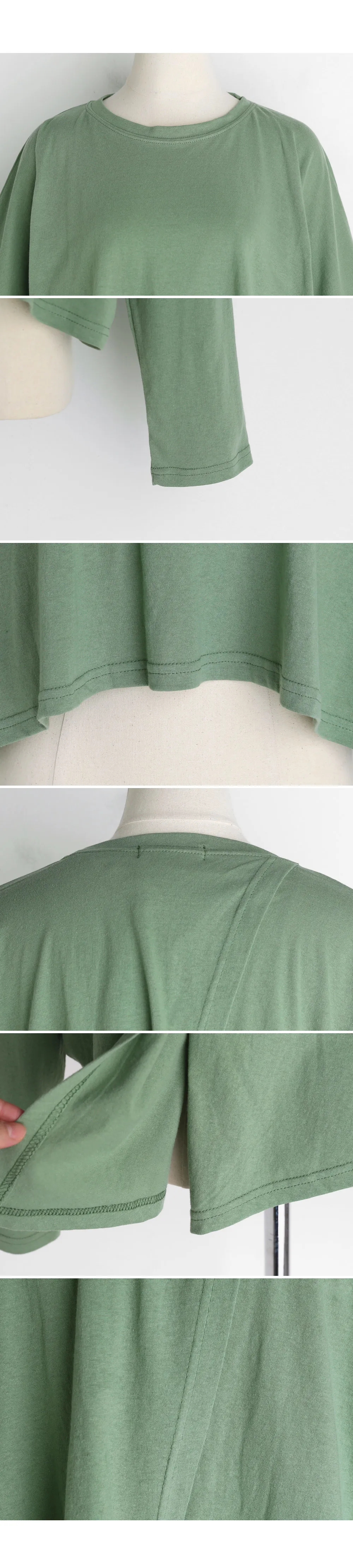 バックスリットクロップドTシャツ・全4色 | DHOLIC | 詳細画像6