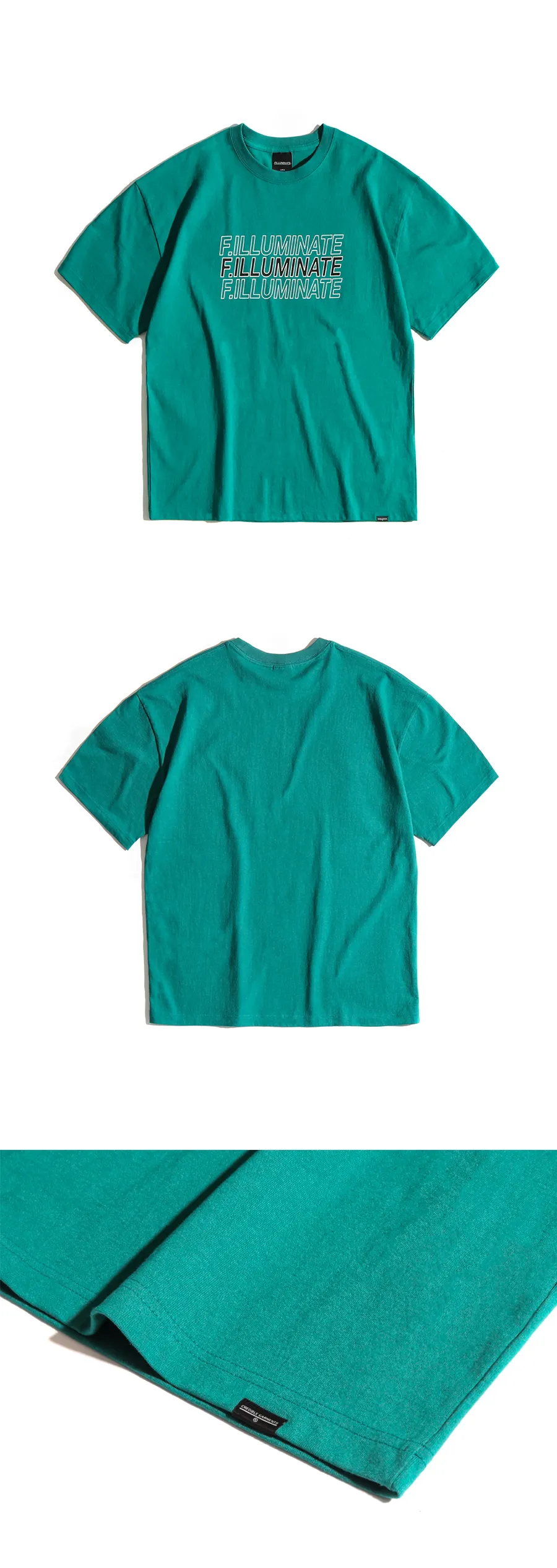 トリプルロゴTシャツ(ブルーグリーン) | 詳細画像7