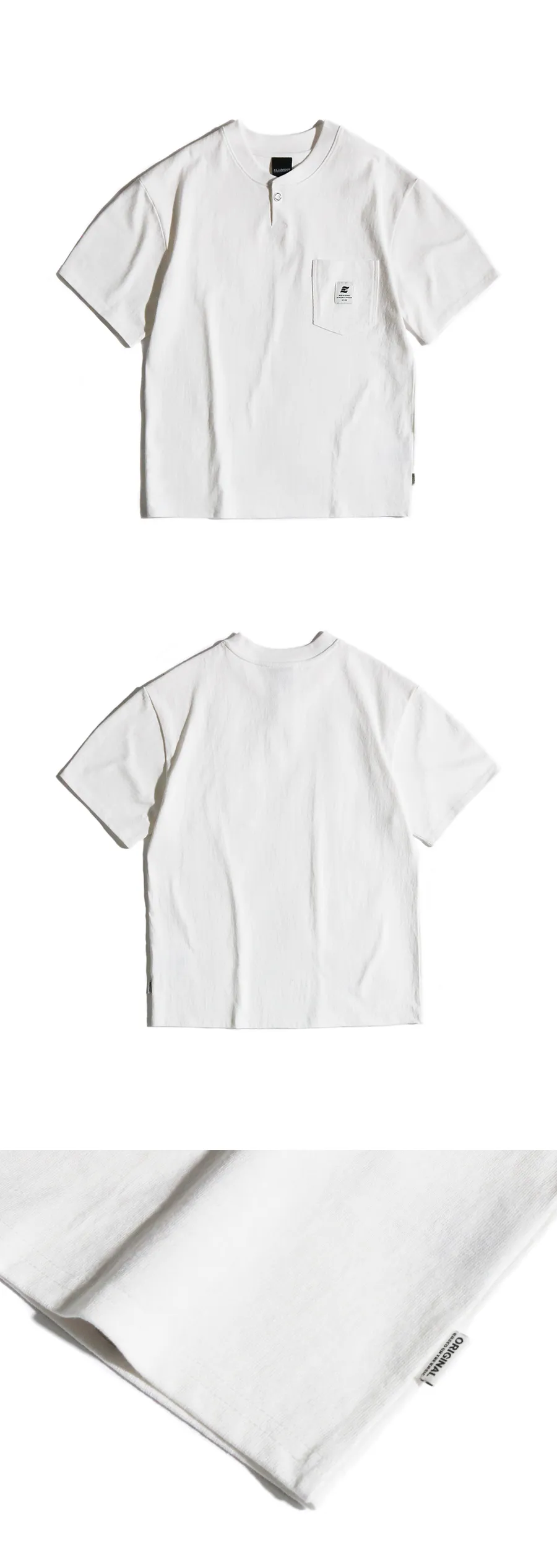 ワンボタンポケットTシャツ(アイボリー) | 詳細画像6