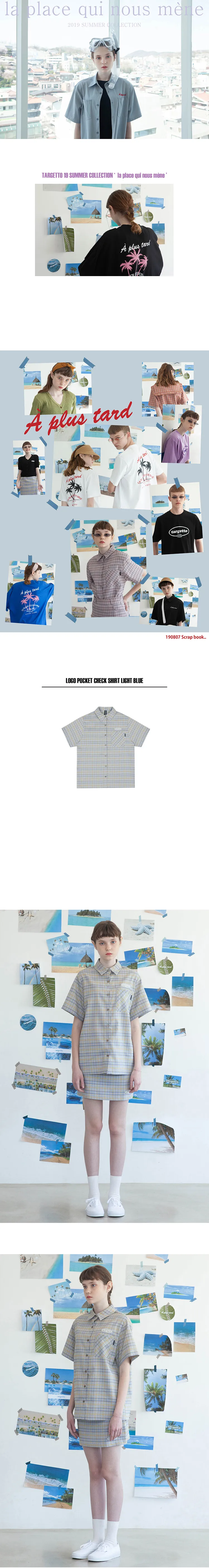 TGTロゴポケットチェックシャツ(ライトブルー) | 詳細画像2