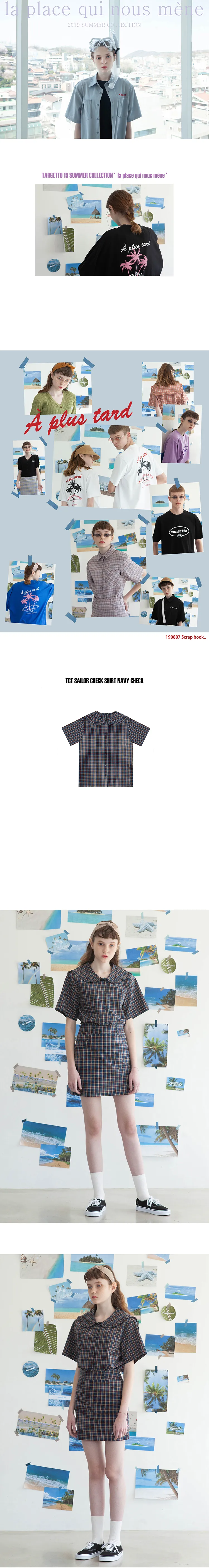 TGTセーラーチェックシャツ(ネイビー) | 詳細画像2