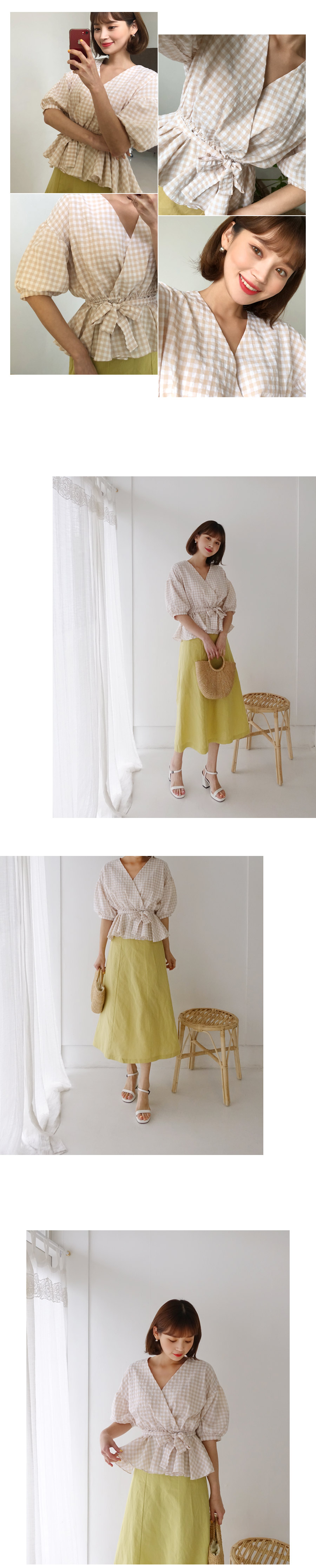 リネン混サイドジップAラインスカート・全4色 | DHOLIC | 詳細画像4