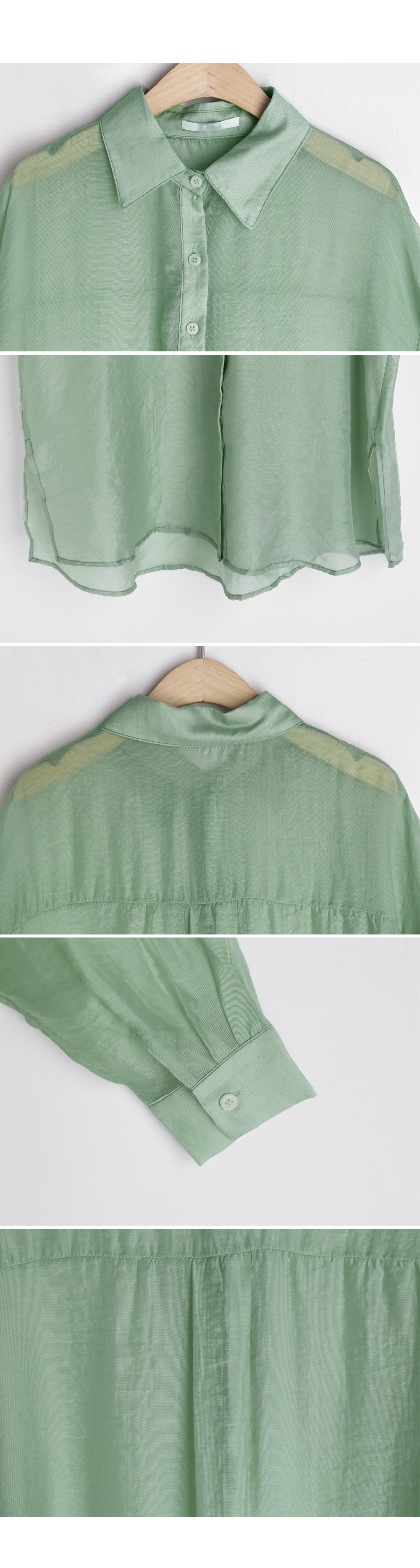 シアーシルキーロングシャツ・全2色 | DHOLIC | 詳細画像6