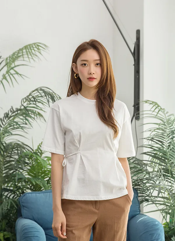 サイドストラップTシャツ | Atelier Nain | 詳細画像1