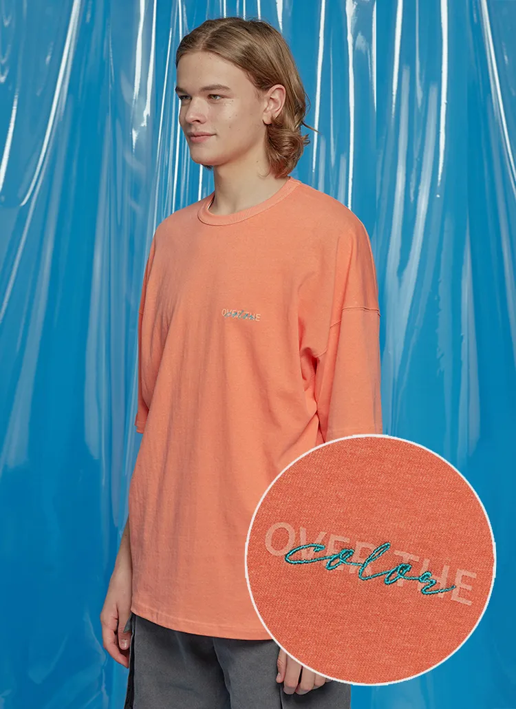 デイリーオーバーサイズTシャツ(オレンジ) | 詳細画像1