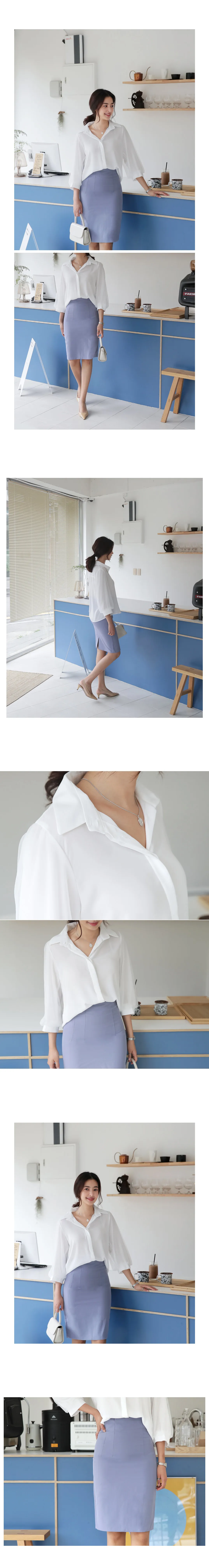 メッシュパフスリーブシャツ・全2色 | DHOLIC PLUS | 詳細画像2