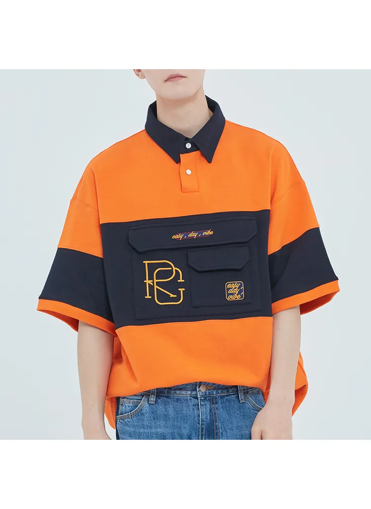 RCロゴフロントポケットポロシャツ(オレンジ) | 詳細画像1