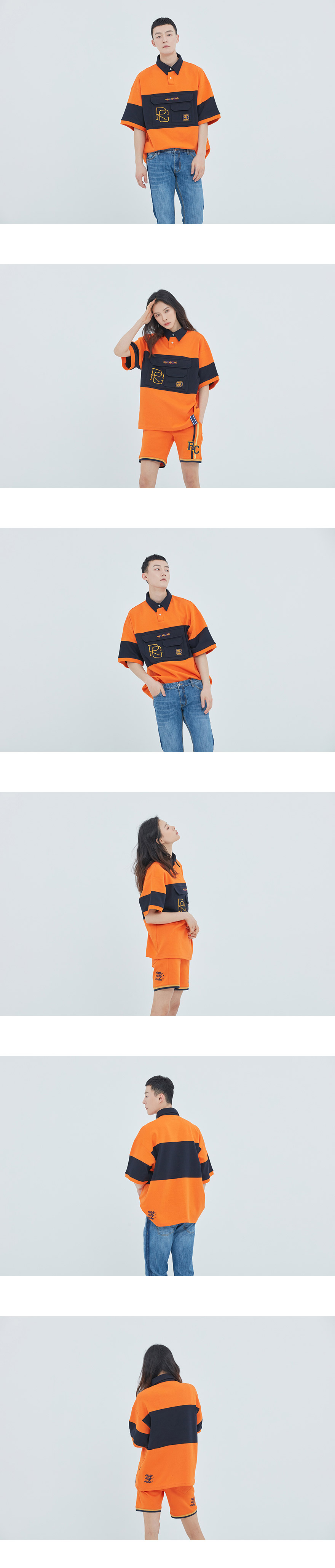 RCロゴフロントポケットポロシャツ(オレンジ) | 詳細画像2