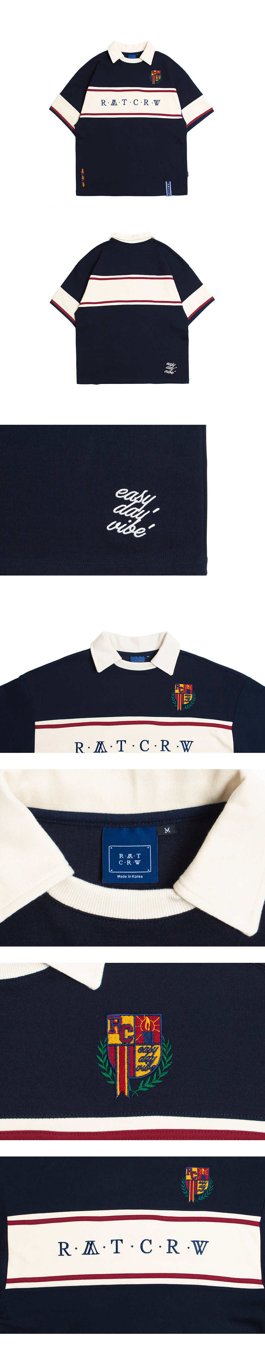 RATCRWロゴカラーTシャツ(ネイビー) | 詳細画像4
