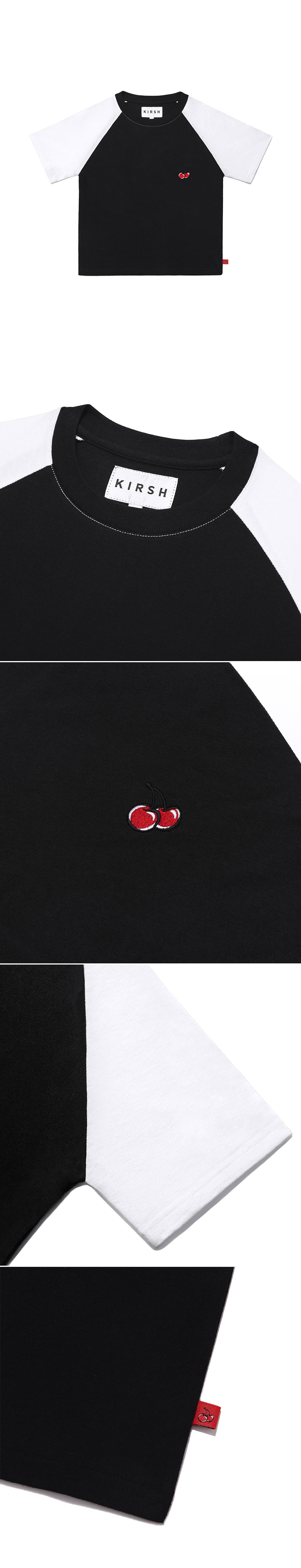 ラグランスリーブチェリーTシャツ(ブラック) | 詳細画像4