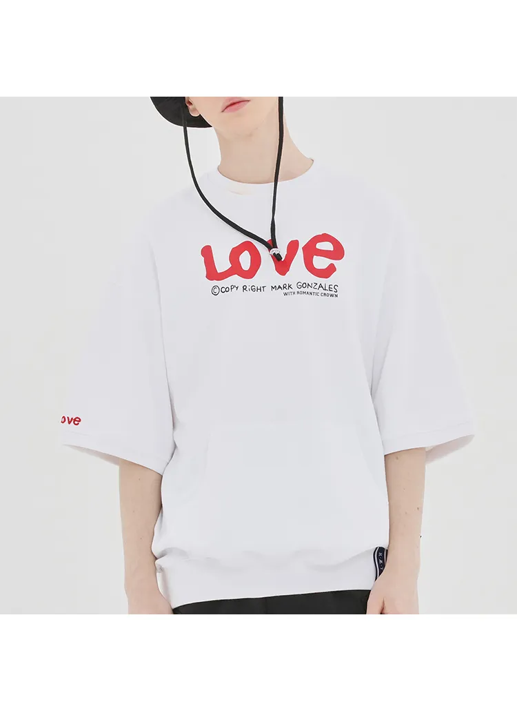 WITH LOVEロゴ半袖Tシャツ(ホワイト) | 詳細画像1