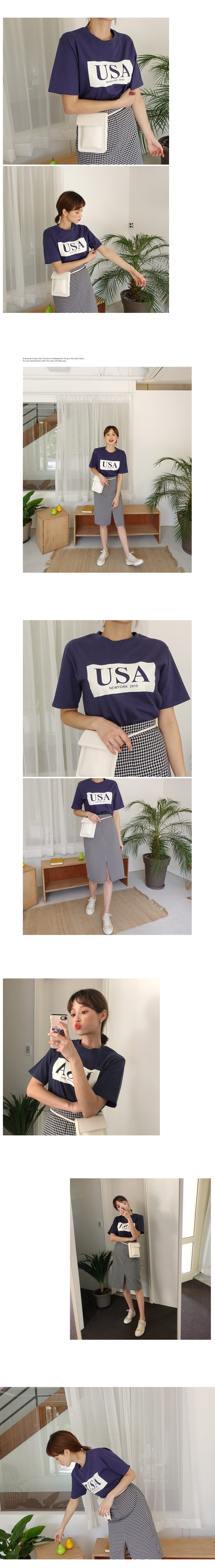 USAプリントTシャツ・全2色 | DHOLIC | 詳細画像5
