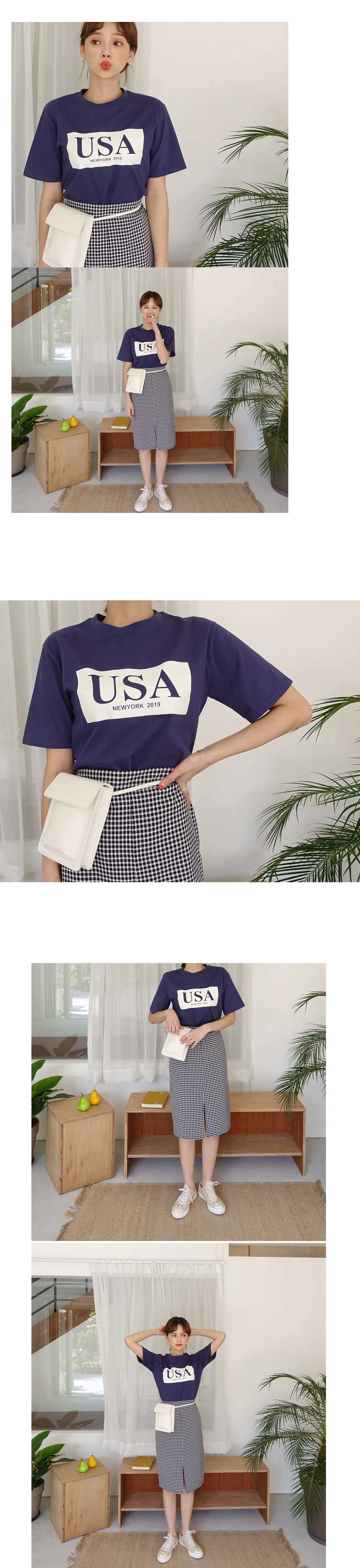 USAプリントTシャツ・全2色 | DHOLIC | 詳細画像6