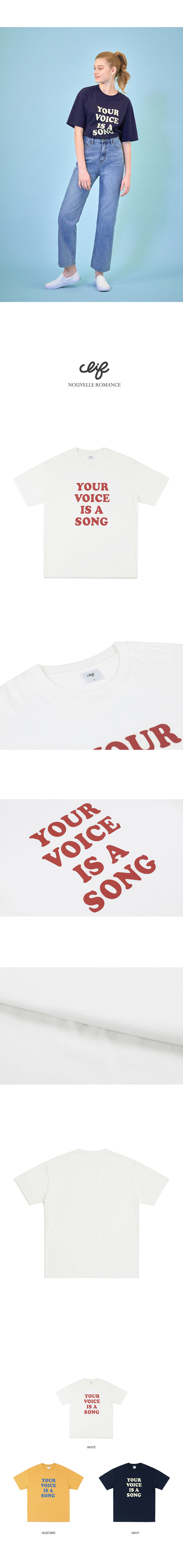 YOUR VOICEプリント半袖Tシャツ(ホワイト) | 詳細画像8