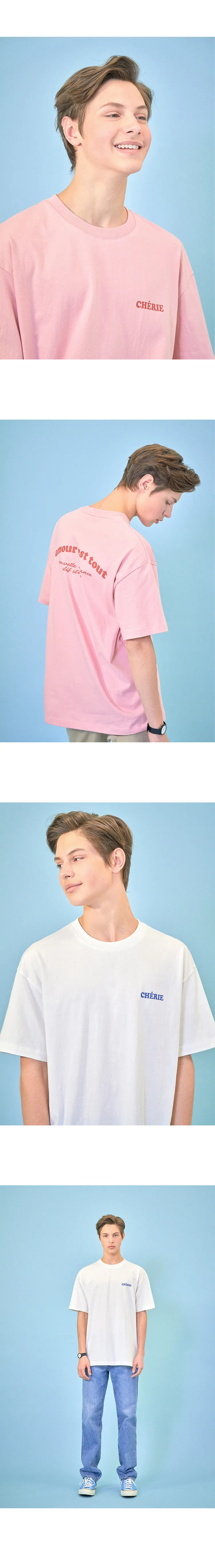 AMOUR半袖Tシャツ(ピンク) | 詳細画像4