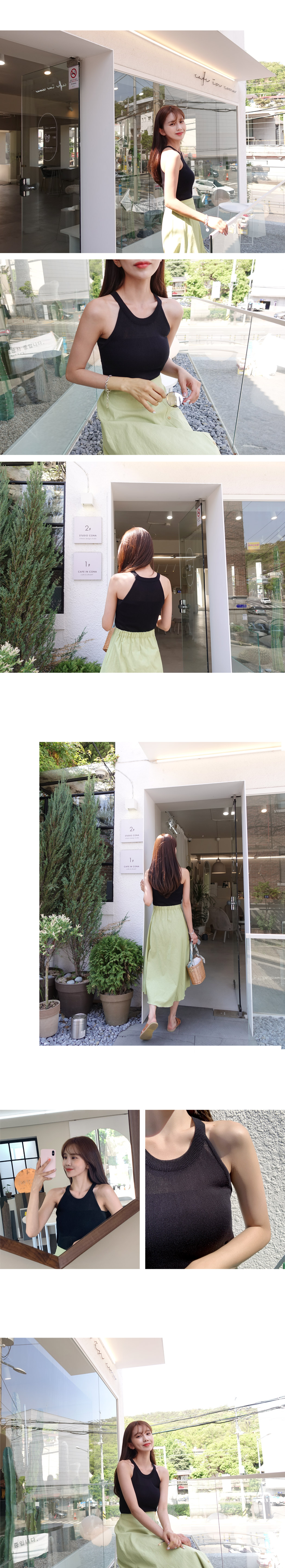 リネン混ボタンフレアスカート・全2色 | DHOLIC | 詳細画像5