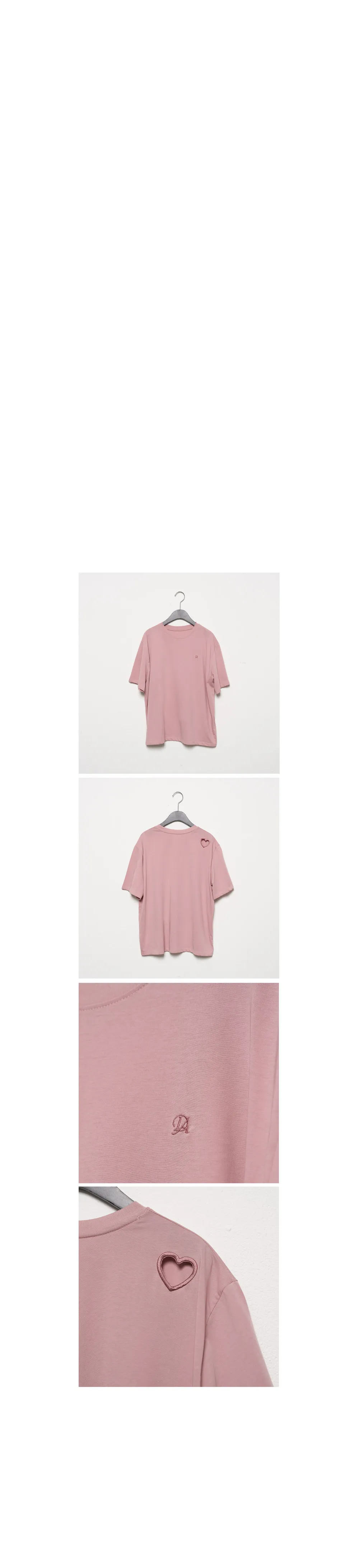 ハートカットアウトTシャツ(ピンク) | 詳細画像4