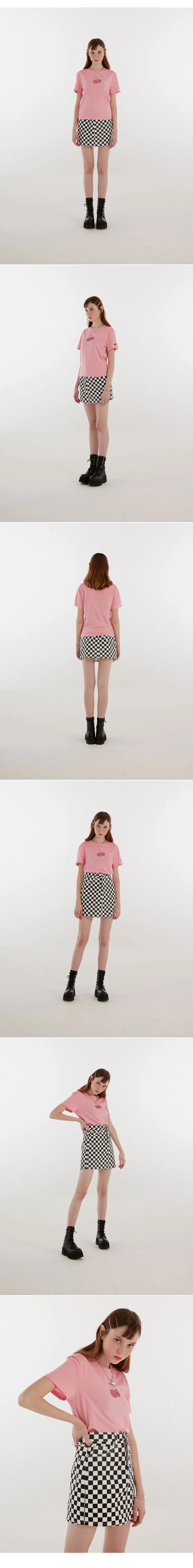 ラインストーンチェリーTシャツ(ピンク) | 詳細画像4